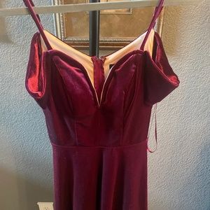 Maroon Homecoming Dress